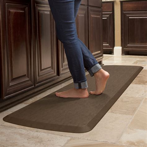 Elegant contoured shape complements any area. . Gelpro kitchen mat